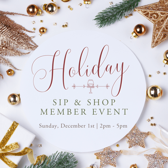 Holiday Sip and Shop