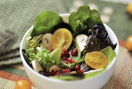 Spring Vegetable Salad with Lavender Buttermilk Ranch