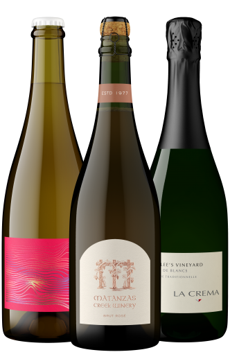 Come Over October Sparkling Exploration wine bottles